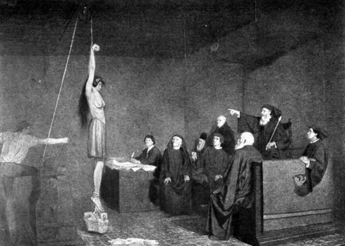 пытка инквизицией ведьмы